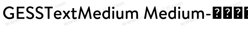 GESSTextMedium Medium字体转换